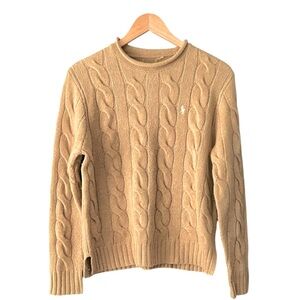 Cable Knit Tan Sweater